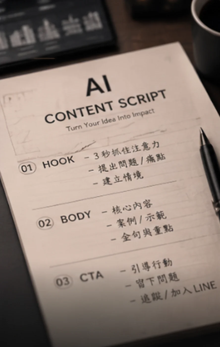 SCRIPT CASE｜AI 內容腳本企劃案例